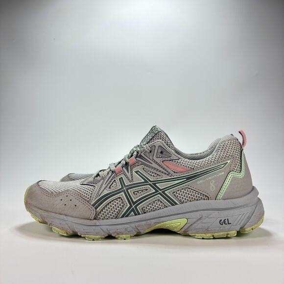 ASICS Gel-Venture 8 Gray Trail Running Shoes Lightweight 1012B230 Women’s Size 8 - Picture 4 of 10